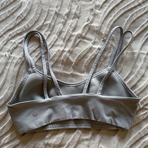 lululemon athletica Light Gray Double-Strap Sports Bra